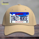 Crazy Horse South Dakota Novelty License Plate Hat Cotton / Khaki