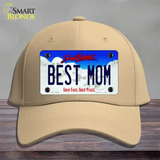 Best Mom South Dakota Novelty License Plate Hat Cotton / Khaki