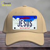 Jesus South Dakota Novelty License Plate Hat Cotton / Khaki