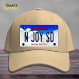 N Joy SD South Dakota Novelty License Plate Hat Cotton / Khaki