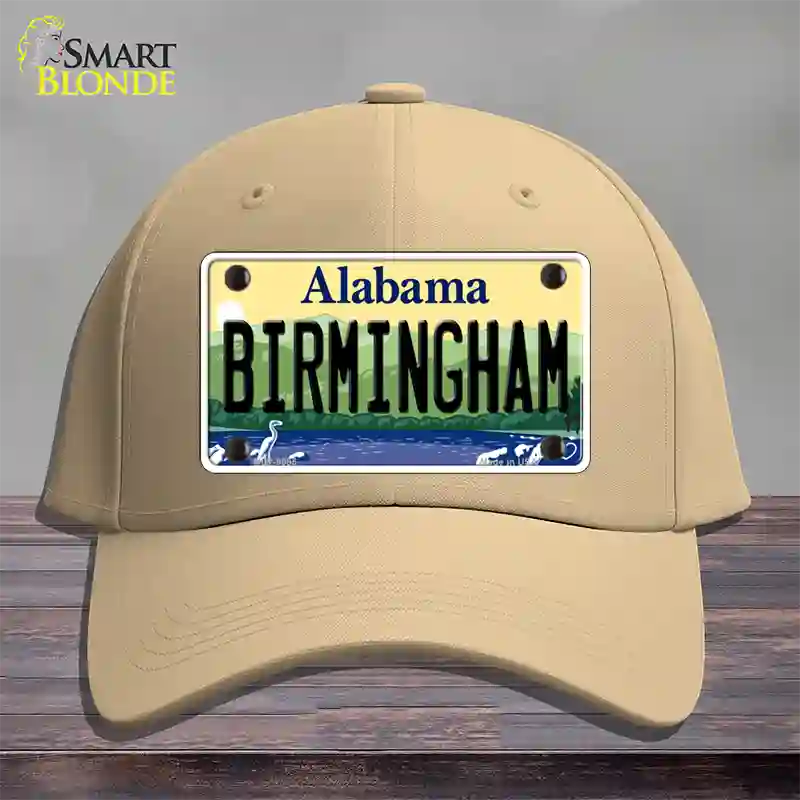 Birmingham Alabama Novelty License Plate Hat Cotton / Khaki