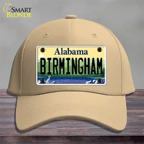 Birmingham Alabama Novelty License Plate Hat Cotton / Khaki