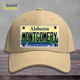 Montgomery Alabama Novelty License Plate Hat Cotton / Khaki