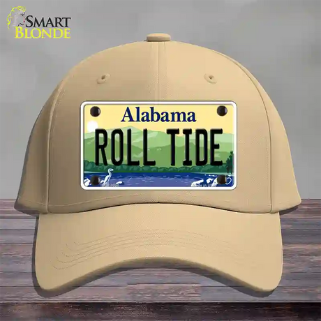 Roll Tide Alabama Novelty License Plate Hat Cotton / Khaki