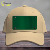 Green Metallic Solid Novelty License Plate Hat Cotton / Khaki