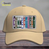 Connecticut License Plate Art Novelty License Plate Hat Cotton / Khaki