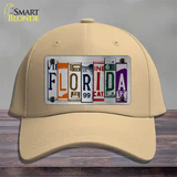 Florida License Plate Art Novelty License Plate Hat Cotton / Khaki