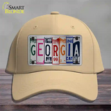 Georgia License Plate Art Novelty License Plate Hat Cotton / Khaki