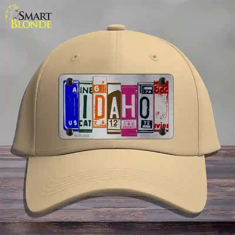 Idaho License Plate Art Novelty License Plate Hat Cotton / Khaki