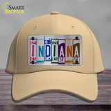 Indiana License Plate Art Novelty License Plate Hat Cotton / Khaki