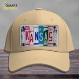 Kansas License Plate Art Novelty License Plate Hat Cotton / Khaki