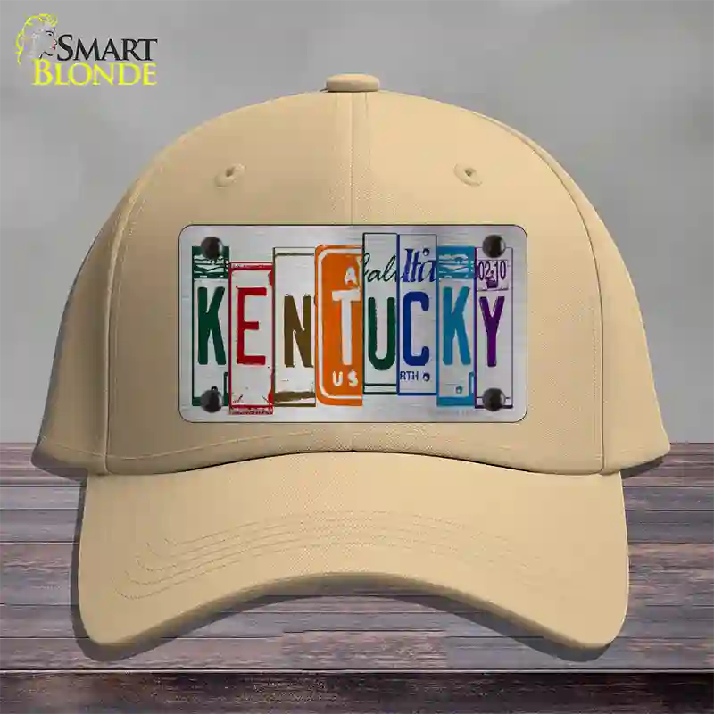 Kentucky License Plate Art Novelty License Plate Hat Cotton / Khaki