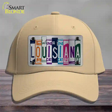 Louisiana License Plate Art Novelty License Plate Hat Cotton / Khaki