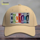 Montana License Plate Art Novelty License Plate Hat Cotton / Khaki