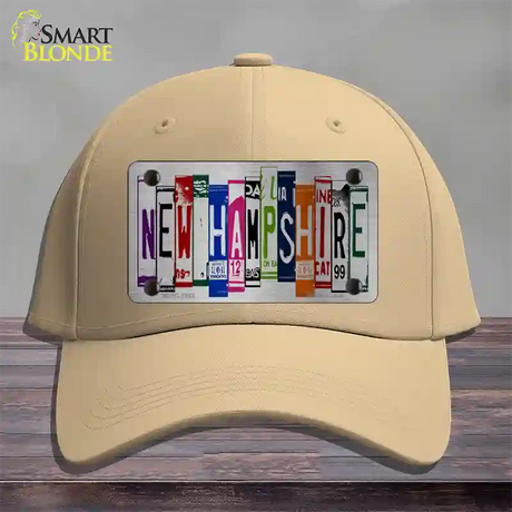 New Hampshire License Plate Art Novelty License Plate Hat Cotton / Khaki