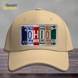 Ohio License Plate Art Novelty License Plate Hat Cotton / Khaki