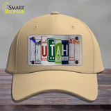 Utah License Plate Art Novelty License Plate Hat Cotton / Khaki