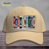 Washington License Plate Art Novelty License Plate Hat Cotton / Khaki