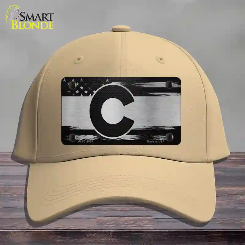 Colorado Carbon Fiber Novelty License Plate Hat Cotton / Khaki