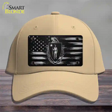 Massachusetts Carbon Fiber Novelty License Plate Hat Cotton / Khaki