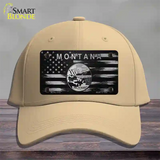 Montana Carbon Fiber Novelty License Plate Hat Cotton / Khaki