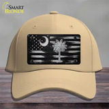 South Carolina Carbon Fiber Novelty License Plate Hat Cotton / Khaki