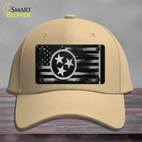 Tennessee Carbon Fiber Novelty License Plate Hat Cotton / Khaki