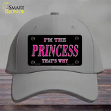 Princess Thats Why Novelty License Plate Hat Cotton / Gray