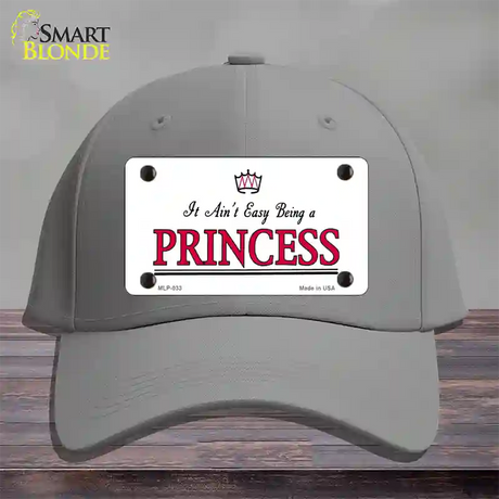 Easy Being A Princess Novelty License Plate Hat Cotton / Gray