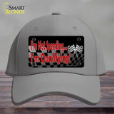 Im Qualifying Novelty License Plate Hat Cotton / Gray