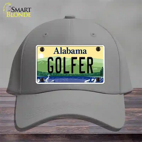 Golfer Alabama Novelty License Plate Hat Cotton / Gray