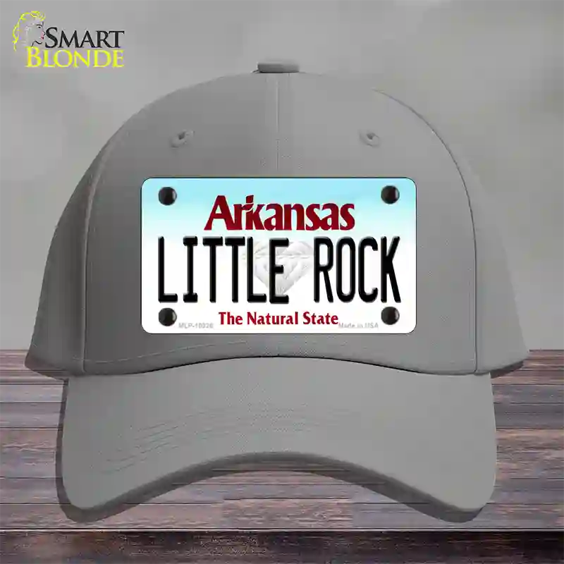 Little Rock Arkansas Novelty License Plate Hat Cotton / Gray