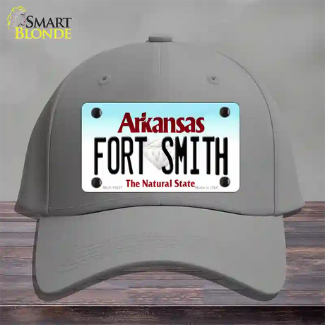 Fort Smith Arkansas Novelty License Plate Hat Cotton / Gray