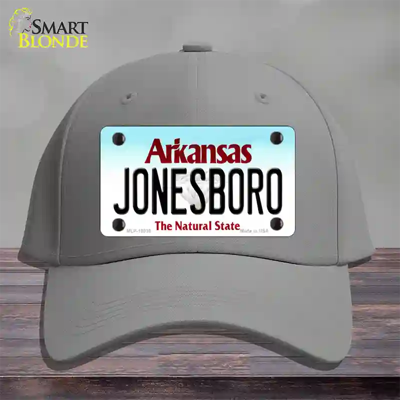 Jonesboro Arkansas Novelty License Plate Hat Cotton / Gray