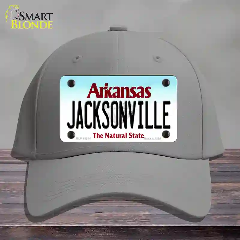 Jacksonville Arkansas Novelty License Plate Hat Cotton / Gray