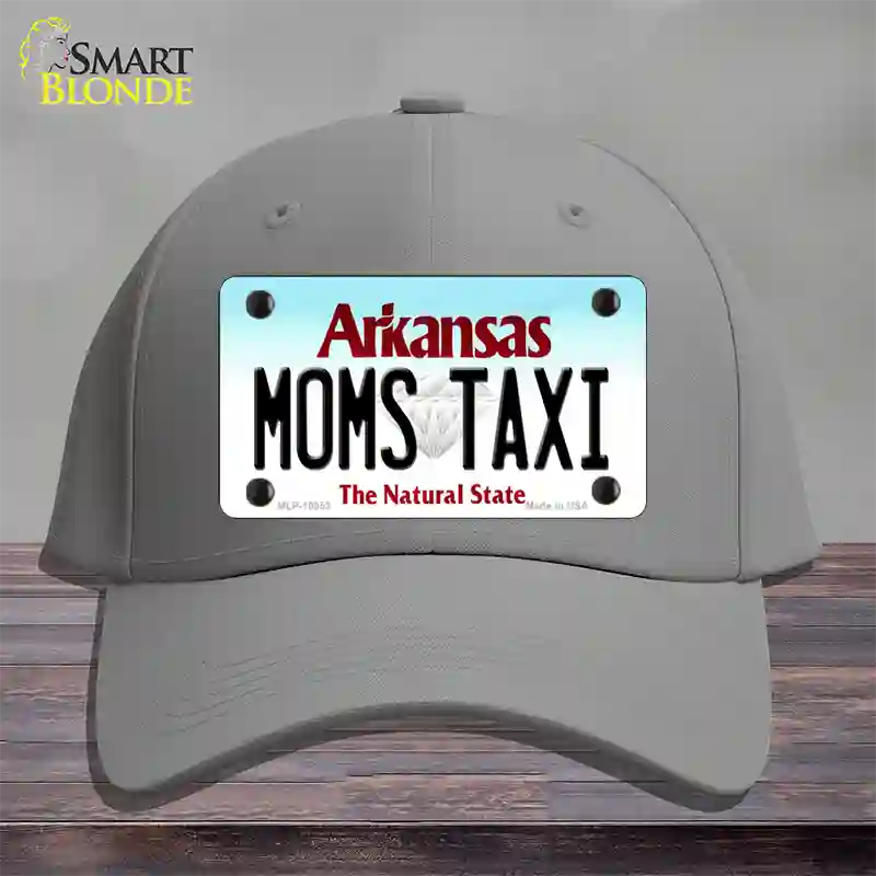 Moms Taxi Arkansas Novelty License Plate Hat Cotton / Gray