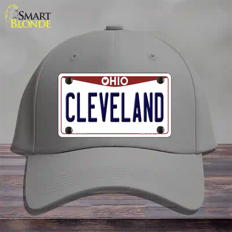 Cleveland Ohio Novelty License Plate Hat Cotton / Gray