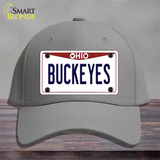 Buckeyes Ohio Novelty License Plate Hat Cotton / Gray