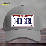 Ohio Girl Ohio Novelty License Plate Hat Cotton / Gray