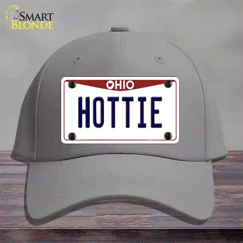 Hottie Ohio Novelty License Plate Hat Cotton / Gray