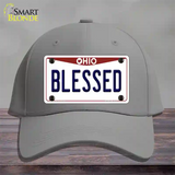 Blessed Ohio Novelty License Plate Hat Cotton / Gray