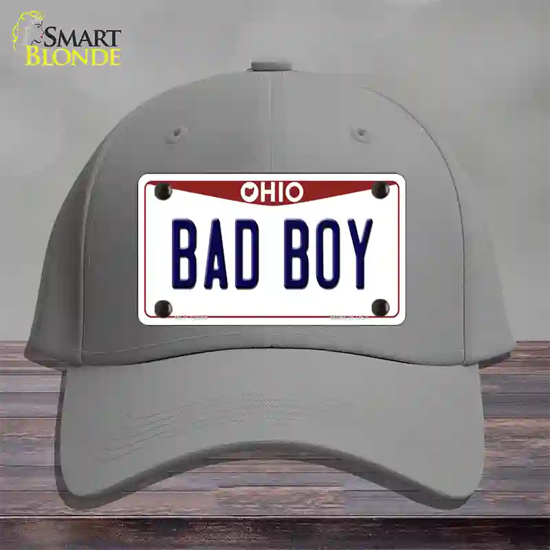 Bad Boy Ohio Novelty License Plate Hat Cotton / Gray