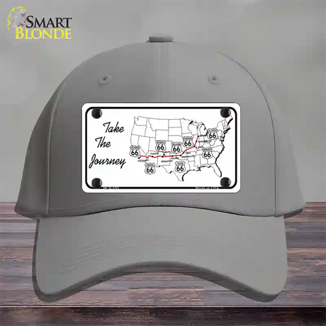 Take The Journey Novelty License Plate Hat Cotton / Gray