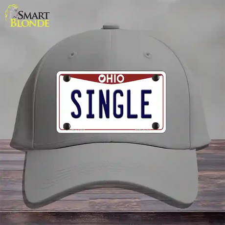 Single Ohio Novelty License Plate Hat Cotton / Gray