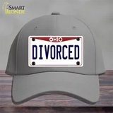 Divorced Ohio Novelty License Plate Hat Cotton / Gray