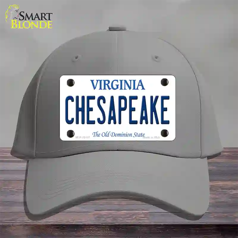 Chesapeake Virginia Novelty License Plate Hat Cotton / Gray