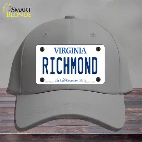 Richmond Virginia Novelty License Plate Hat Cotton / Gray