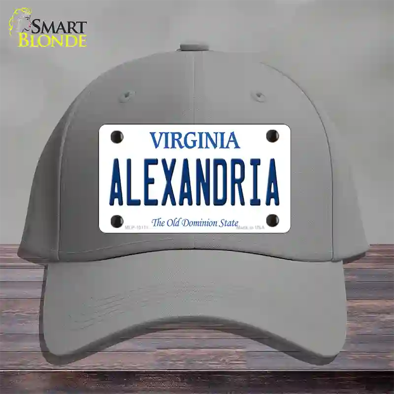 Alexandria Virginia Novelty License Plate Hat Cotton / Gray