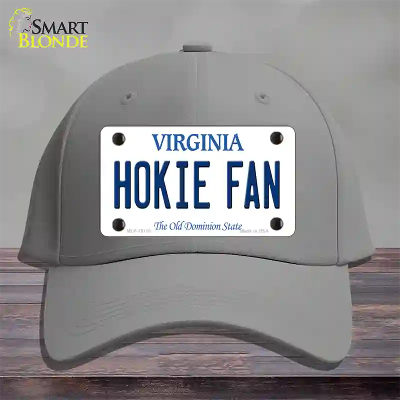 Hokie Fan Virginia Novelty License Plate Hat Cotton / Gray