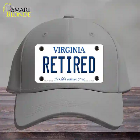 Retired Virginia Novelty License Plate Hat Cotton / Gray